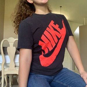 NIKE Orange logo shirt